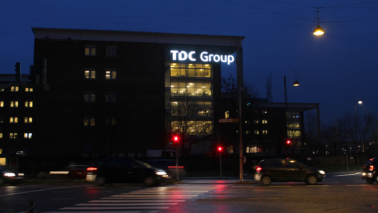 Effection facadeskilt med lys TDC Group