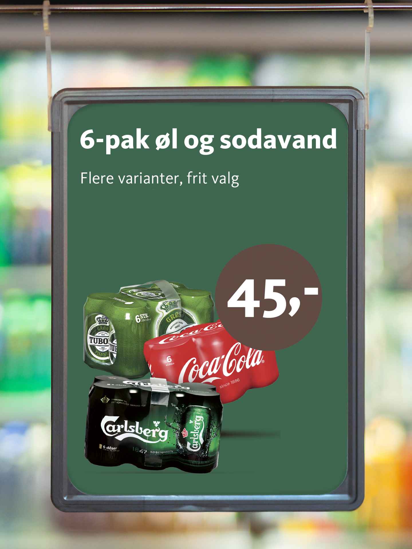 Kampagneskilt med sodavand