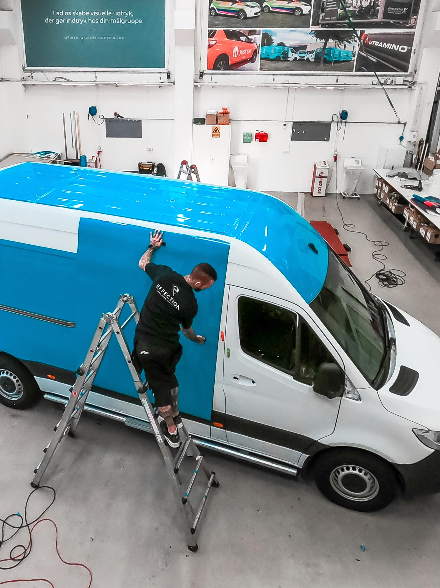 Foliemontage PostNord varevogn