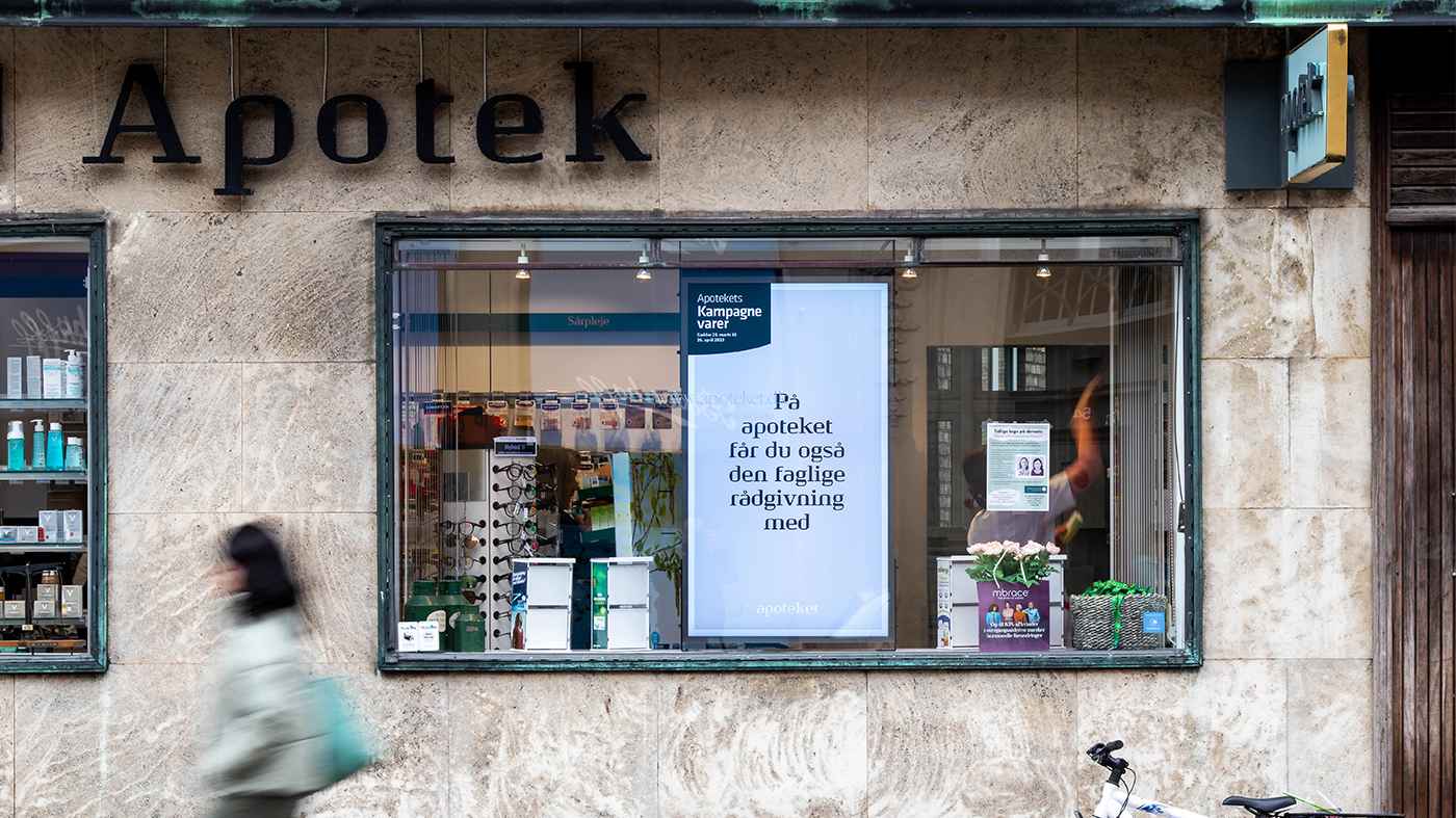 Digital skaerm vinduesparti