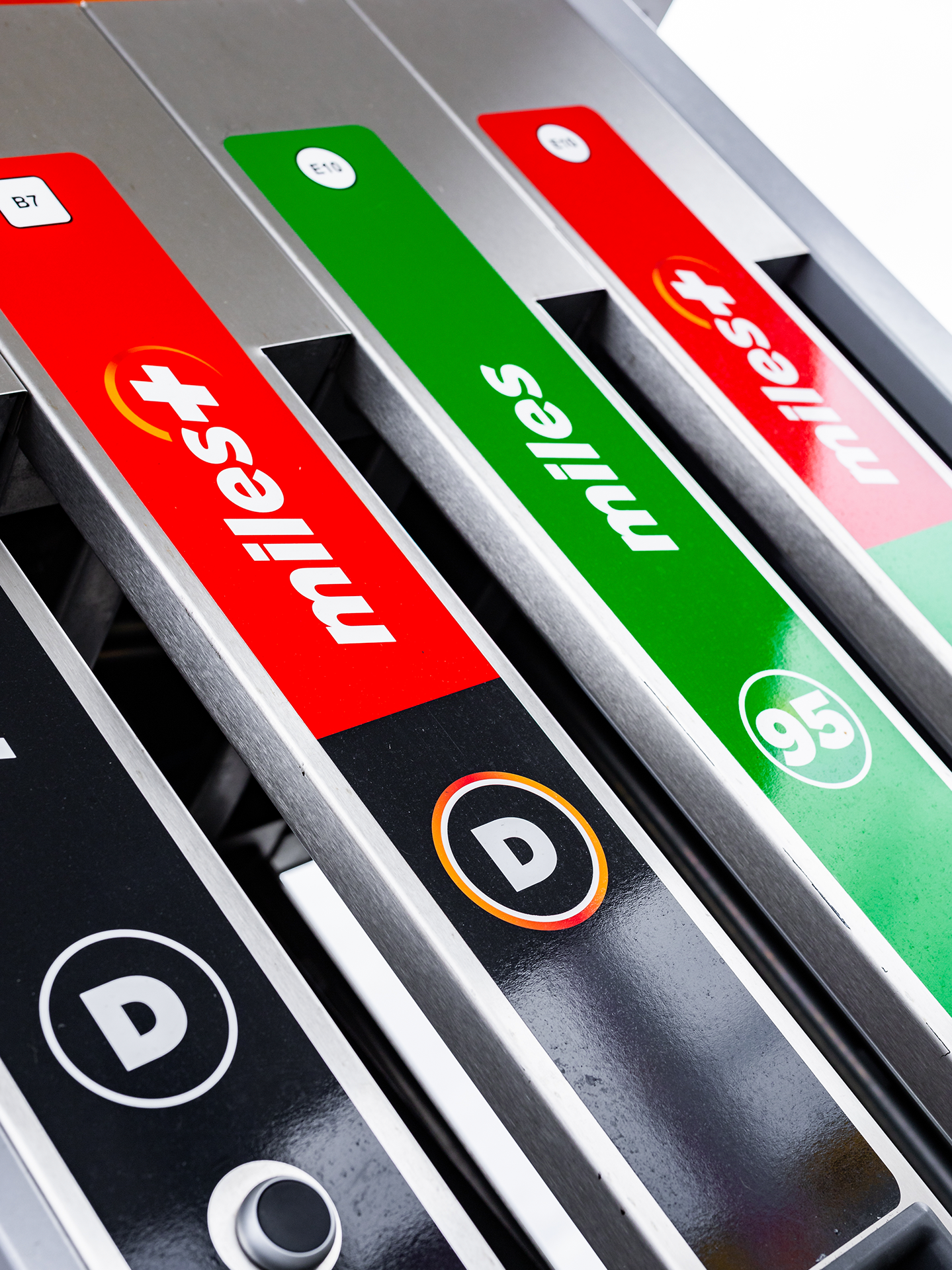 Afmærkning af brændstof type på Circle K stationer