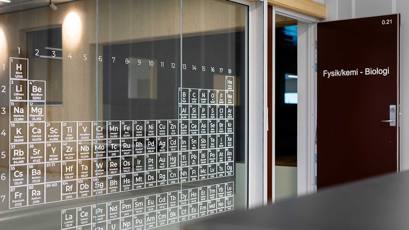 Glasfolie på Nordøstamager skole
