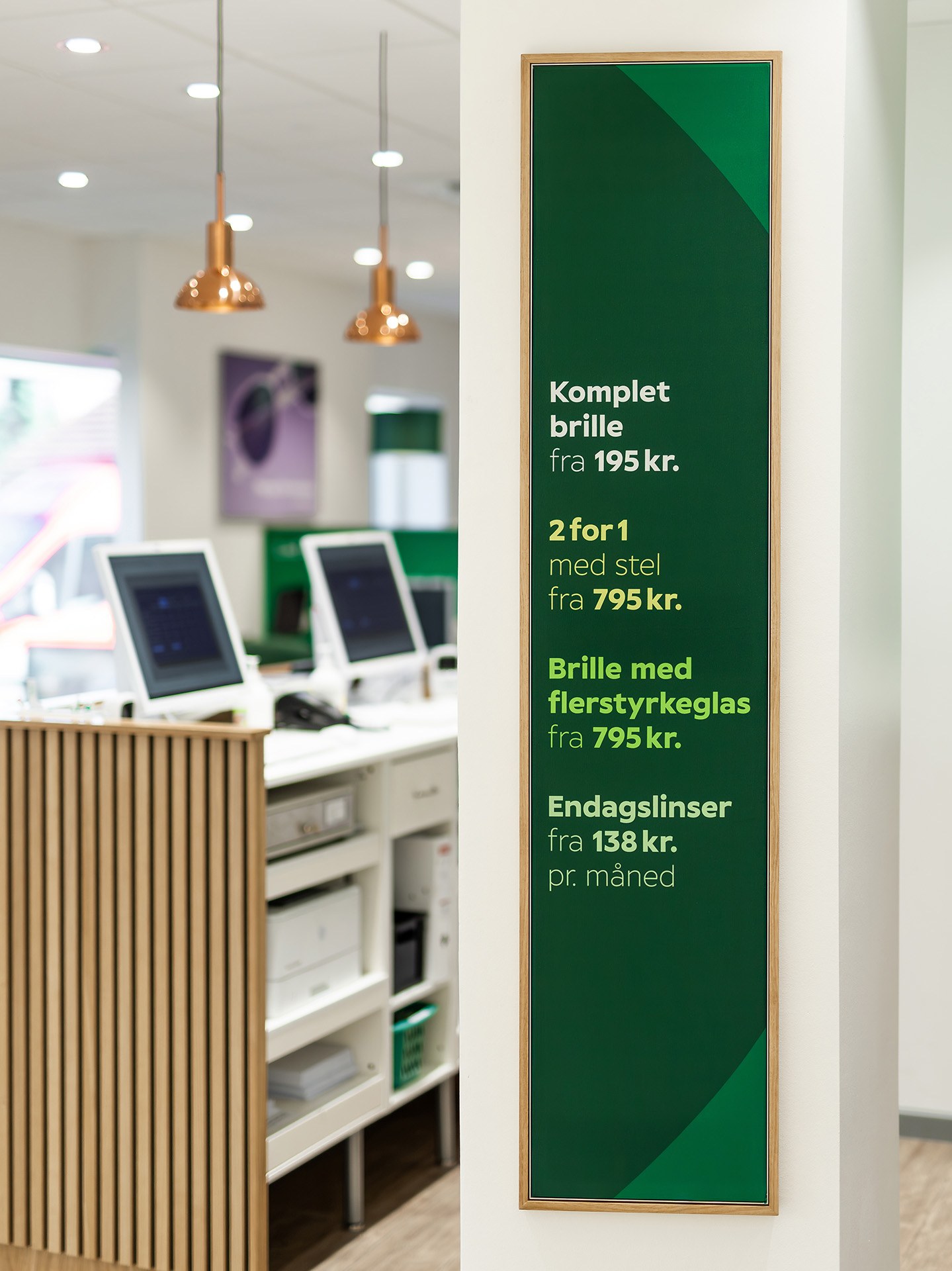 Smartframes med budskaber til Louise Nielsen