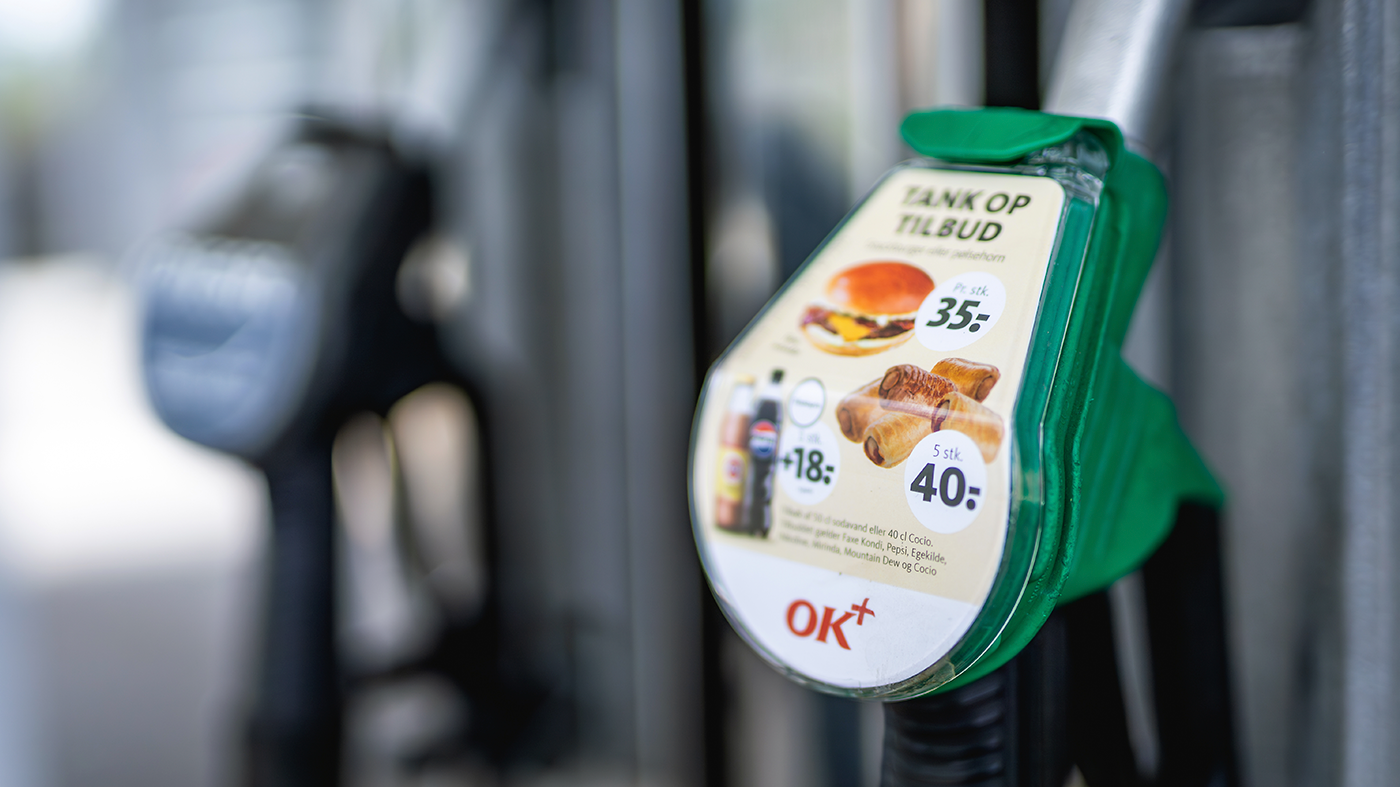 Pistolprint som kampagnematerialer til OK Plus