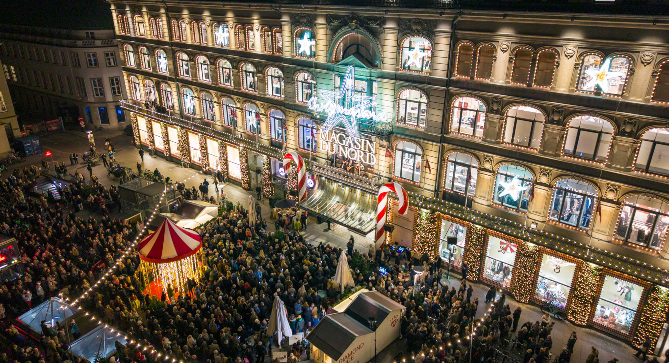 Magasin du Nords julefacade på Kgs. Nytorv