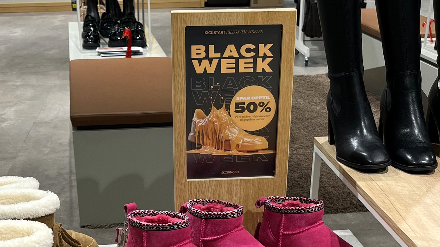 Black week - kampagne for shoe-d-vision