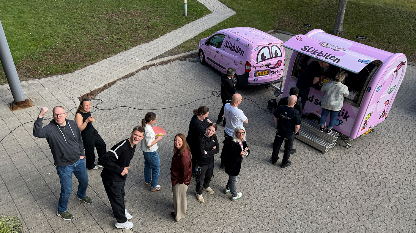 Vores to lokationer har haft besøg af Slikbilen